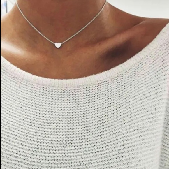 💕5/$15 12 Silver VALENTINES ❤️ heart Necklaces, NEW - Picture 5 of 6